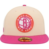 Мъжката нова ера Оранжево розово Бруклин мрежи Страст манго 59fifty монтирана шапка