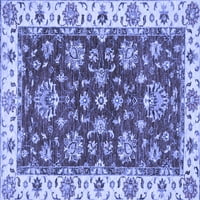 Ahgly Company Indoor Rectangle Oriental Blue Traditional Area Rugs, 8 '10'