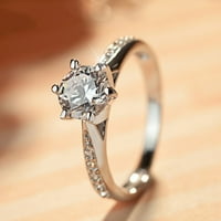 Сватбени пръстени на Feiradevaidade за жени луксозни инкрустирани CZ модна универсална ангажираност Брак Аксесоари с висококачествени бижута