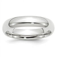 14K White Gold Standard Comfort Fit Band - размер 13