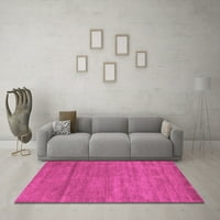 Ahgly Company Indoor Square Резюме розови килими за съвременна зона, 3 'квадрат