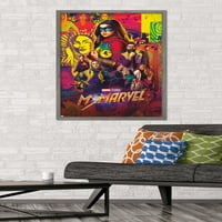 Marvel г -жа Marvel - един плакат за стена на листа, 22.375 34 рамки