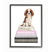 Ступел Индъстрис почивка кученце шпаньол и емблематична модна Книжарница, проектирана от Аманда Грийнууд