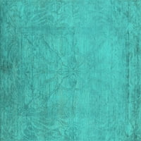 Ahgly Company вътрешен правоъгълник Ориентал тюркоазено синьо килими, 2 '5'
