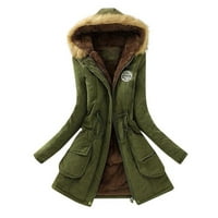 Есен мода зимни жени топла палто яке с качулка тънка зима изходни палта