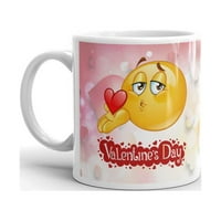 Свети Валентин духа целувка мъжки емотикон кафе чай керамична халба офис работа чаша подарък oz