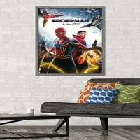 Marvel Spider -Man: Няма начин вкъщи - ключов плакат за стена на изкуството, 22.375 34 в рамка