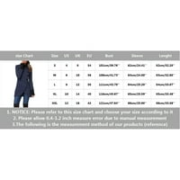 хгв палта за жени Плюс размер на жените Плътен цвят Случайни цип Качулати дълго палто яке