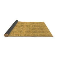 Ahgly Company Indoor Rectangle Solid Brown Modern Area Rugs, 7 '9'