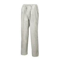 SHPWFBE Мъжки панталони сплайсират печатни гащеризони джобни спортни панталони Работни панталони за мъже Мъжки джоги с джобове