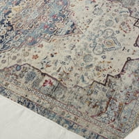 Nourison Vintage Kashan Persian Ivory Blue 5'3 7'10 килим