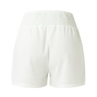 Къси панталони за Жени Случайни Лято ударени ластик удобен детайл Плаж