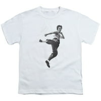 Брус Лий - Летящ ритник - Младежки риза с къс ръкав - средна