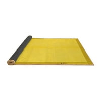 Ahgly Company Indoor Square Solid Yellow Modern Area Cugs, 6 'квадрат
