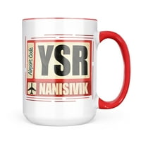 Neonblond Airportcode YSR Nanisivik халба подарък за любители на чай за кафе