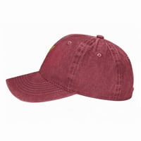 Мъжки бейзболна шапка, външна ежедневна спортна шапка класическа извита шапка на ръба - регулируема каубойска шапка, модел на символ на стрелка