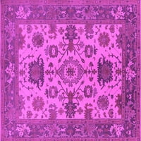 Ahgly Company Indoor Rectangle Oriental Pink Industrial Area Rugs, 8 '12'