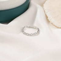 Toyella Korean версия на новия прост пет-точков звезден пръстен сладък отвор медна инкрустирана циркон inde пръстен с малък свеж звезден пръстен роза злато 4056
