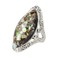 Моден реколта Illu-Sion Shell Ring Женски пръстен бижута пръстени Подарък Пръстен с пръстен