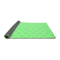 Ahgly Company Indoor Square Trellis Emerald Green Modern Area Rugs, 7 'квадрат