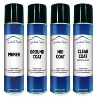 Спектрални бои Съвместим заместител на Tincoat Metallic: Oz. PRIMER, GURN, MID & CLEAR Touch-Up Spray Paint Поставя подбрана: 2004- Chevrolet Colorado
