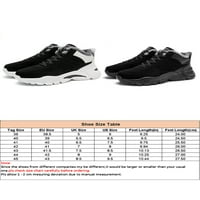 Мъжки дишащи зимни обувки туризъм Неплъзгащи се ежедневни маратонки спортни маратонки с маратонки черно и бели 8.5