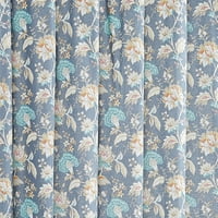 Котидж класика Флоренция многоцветна флорална памучна завеса за душ, 72 72