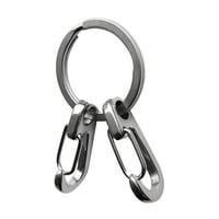D- неръждаема стомана SP Carabiner Keychain Buckle Split Clip Hook