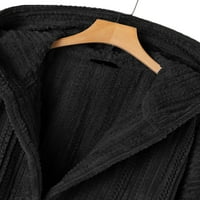 Жени гадже Големи век от век от век с джобове Дами качулка зима дълга туника палто външно облекло плюс размер s-8xl