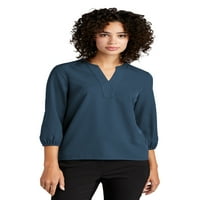 +Mettle Women's Stretch Crepe 3 4-ръкав блуза 2011