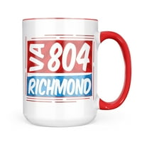 Neonblond Richmond, VA Red Blue Mug Подарък за любители на чай за кафе