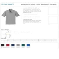 Port Authority K Мъжки мека допирна поло риза - Силно синьо - 3x -голям