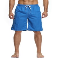 Colisha Men Summer Short Pants Прави дъна на краката еластична талия плаж къси панталони ежедневни тренировки солидни цветове мини панталони светло синьо 38
