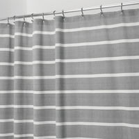 дизайн тънка ивица плат завеса за душ, дървени въглища