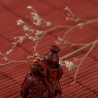 Триизмерна ръчна издълбана палисандър китайски дракон глава DIY висулка дървена чарове Направи си бижута, която прави аксесоари за ръчни занаят за гривна за ключодържател