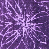 Ahgly Company Indoor Rectangle Abstract Purple Modern Area Rugs, 5 '7'