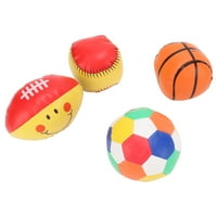 Спортни топки за стрес, стрес облекчаване на пяна спортни топки Детски играчки PU кожа Подарък за парти за плажове за плувни басейни