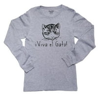 Viva El Gato - Котешка котка Любител графично момче сива тениска