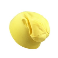 Бейзболна шапка бебешка шапка бебе момче шапки памучни черепи шапки за бебета деца деца малки момчета 6- месеца жълто + един размер