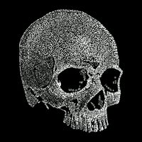 Тениска на поп арт за мъже с арт - мъртъв вътрешен череп
