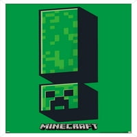Minecraft - Плакат за стена на пълзящ символ, 14.725 22.375