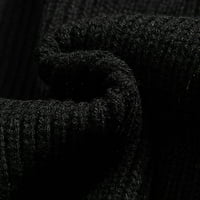 Uorcsa удобен цип жилетка Мъжки костенурка плетен пуловер Нова пролет и есенно мъжко палто черно