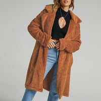 съвети якета за жени за дамски зимни дълго палто ежедневни топли твърди тънък Ревера яке дълго Линг зимни палта
