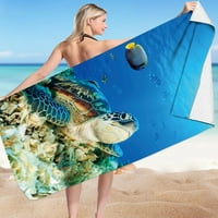 Промоция Microfiber Beach кърпа Супер лека цветна цветна кърпа за баня Пясъчна плажна одеяло за многоцелеви кърпи за пътуващ басейн Beacon Consusties