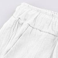 Мъжки ежедневни свободни и удобни ежедневни панталони памук бельо Шнур панталони