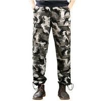 Ozmmyan Men's Rago Pants Slim Multi Pocket Streat Trains Outdoor Sports Gadys Pants Мъжки панталони с тънки монтаж