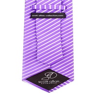 Мъжки лилав комплект вратовръзка и джобна квадратна вратовръзка