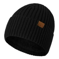 Пуавкоер възрастен зимен слой вълнена шапка нова топла плетена шапка трапери шапка за мъже Шапка с Калъфи за уши