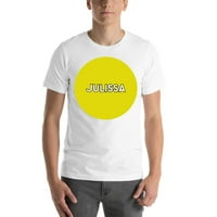 Неопределени подаръци XL Жълта точка Julissa с къс ръкав памучна тениска