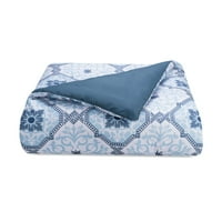 Март Анкара двулицево легло в чанта с бонус декоративна възглавница, синьо, двойно